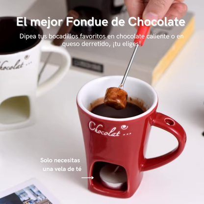 The Melting Cup® Taza para Preparar Fondue Navideño