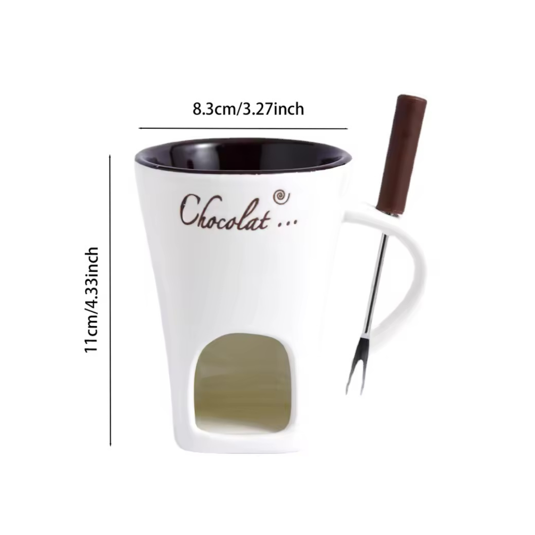 The Melting Cup® Taza para Preparar Fondue Navideño