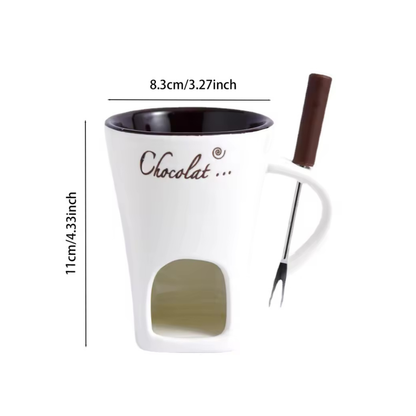 The Melting Cup® Taza para Preparar Fondue Navideño