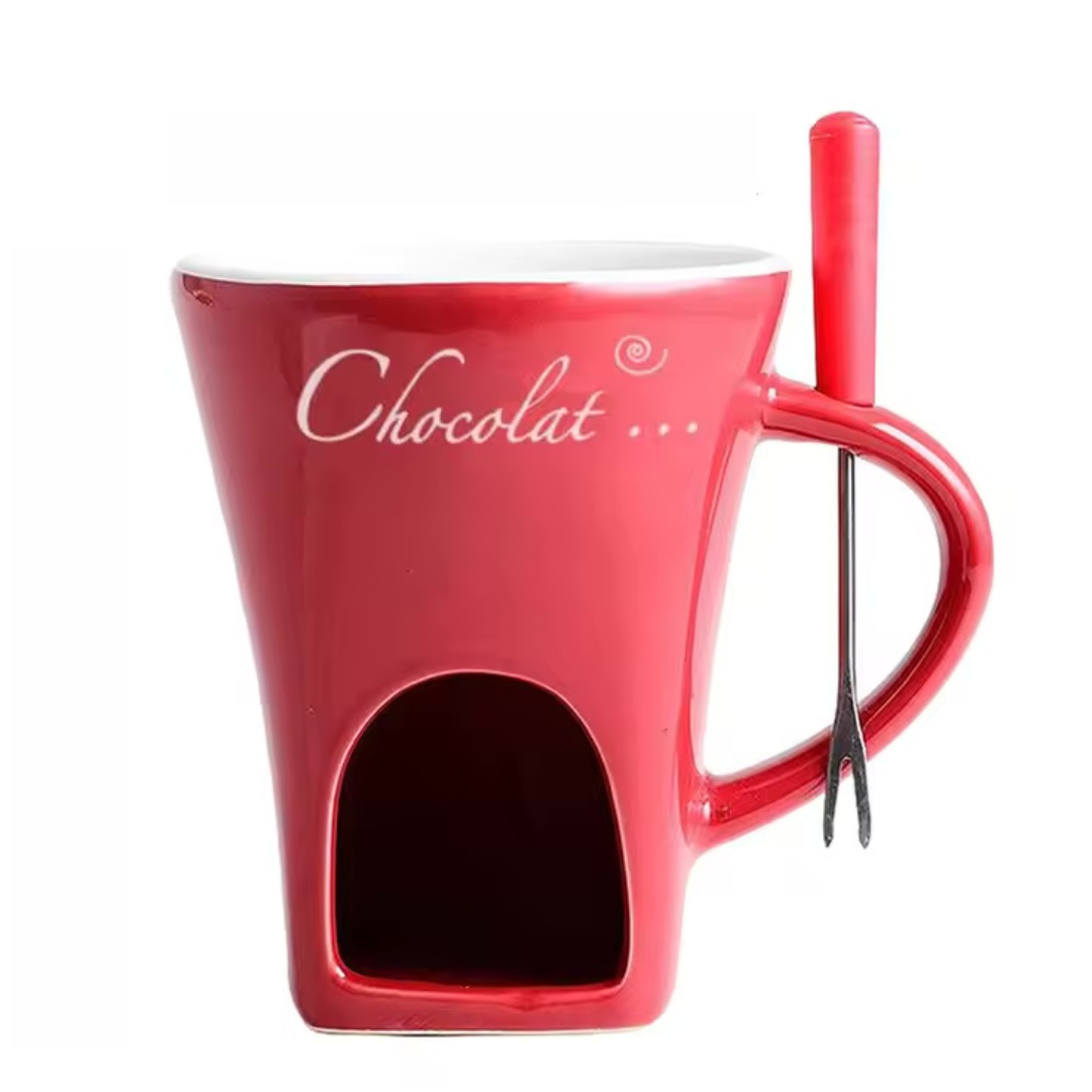 The Melting Cup® Taza para Preparar Fondue Navideño