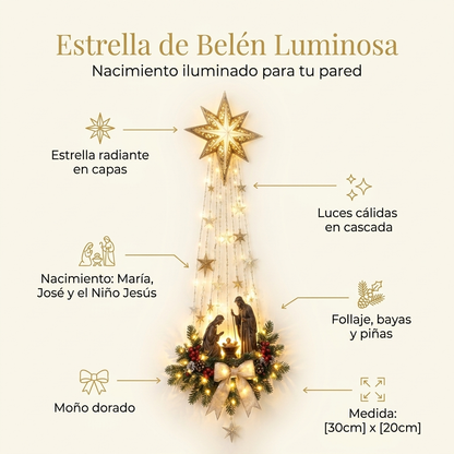 Decoración de Nacimiento Iluminado para Pared