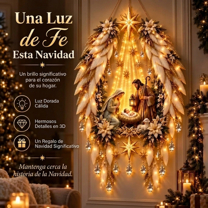 Corona de Ángel con Nacimiento Iluminado